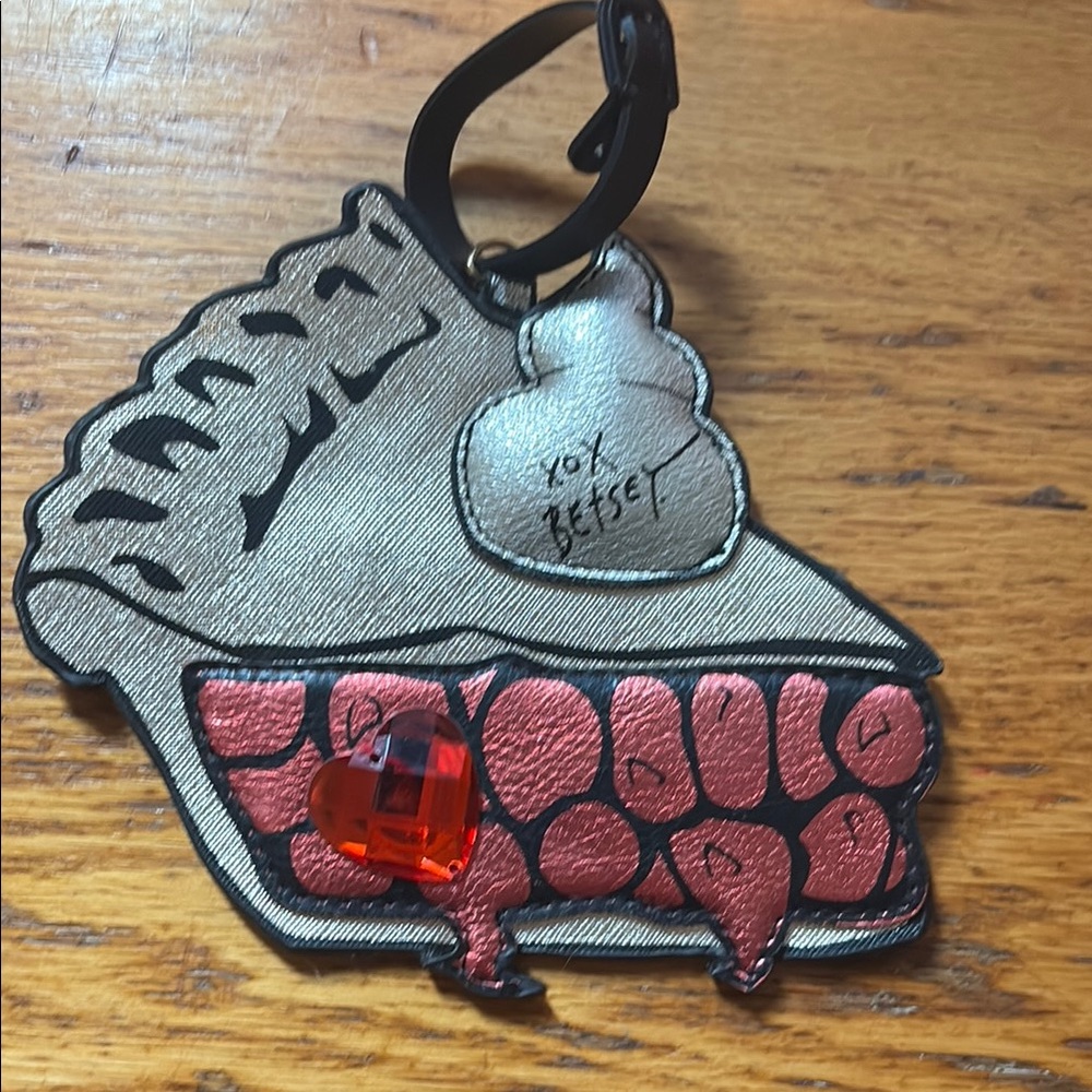 Betsey Johnson luggage tag Cherry Pie